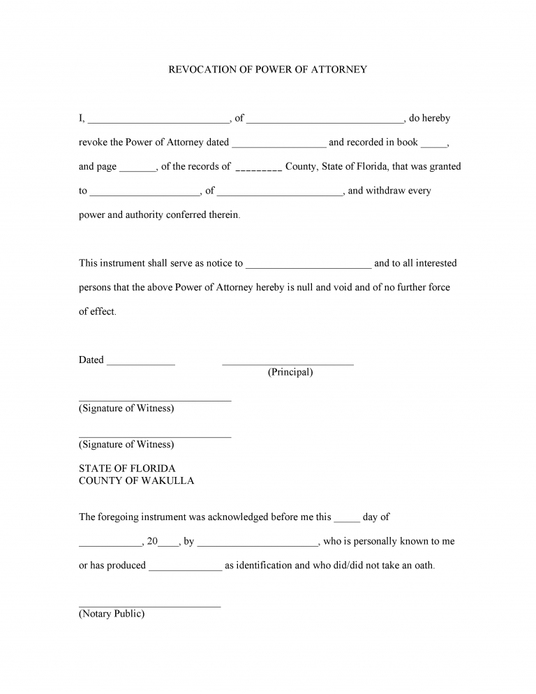 Florida Tax Power of Attorney Form (Form DR-835)